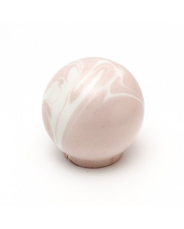 Bouton de meuble en bois de hêtre Rose taupe poignée design