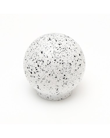 Bouton de meuble en bois de hêtre blanc/noir Mélange poignée design