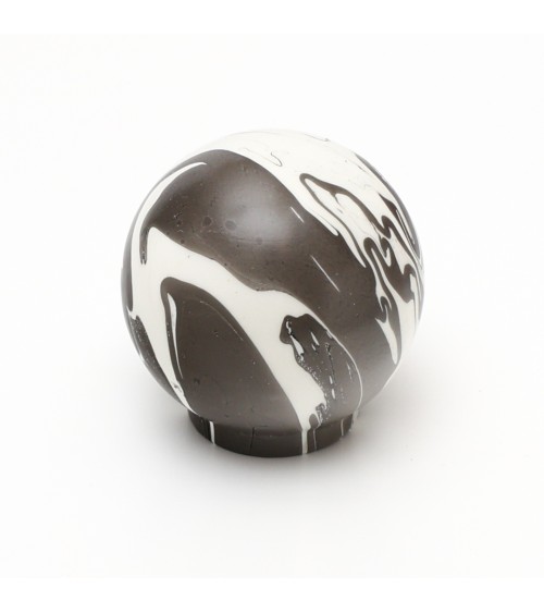 Bouton de meuble en bois de hêtre noir poignée design