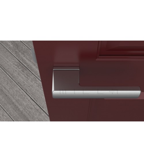 Poignée de porte chrome satiné BRISA poignée design