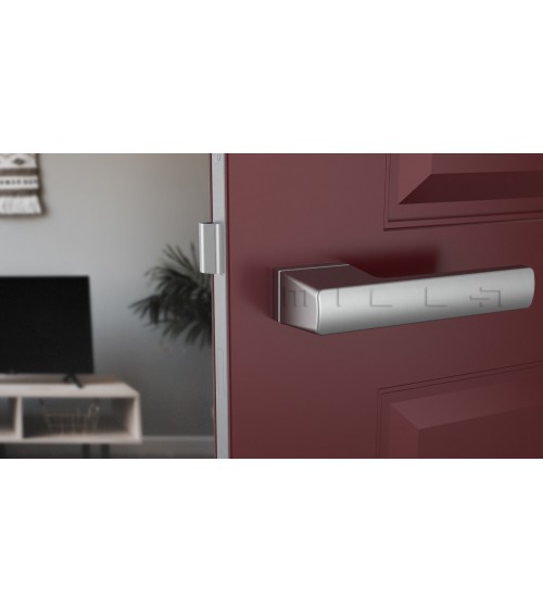 Poignée de porte chrome satiné BRISA poignée design
