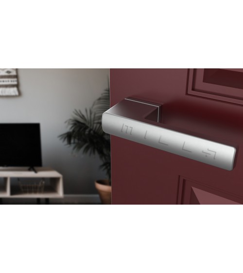 Poignée de porte chrome satiné BRISA poignée design