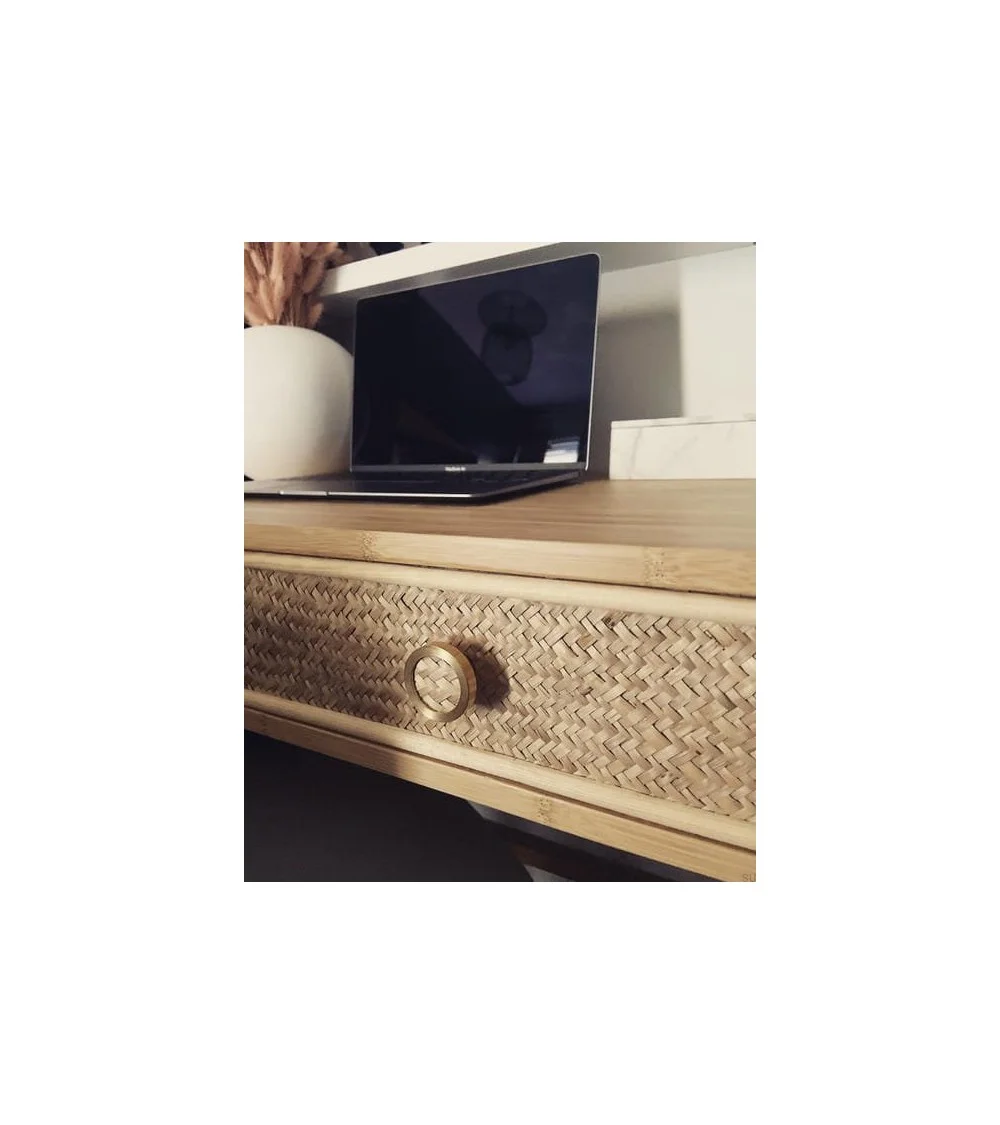 bouton de tiroir en jonc pour meuble de bureau
