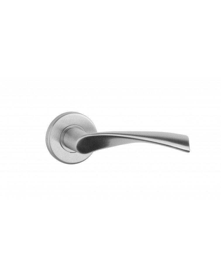 Poignée de porte couleur inox OVAL 1708 quincaillerie design