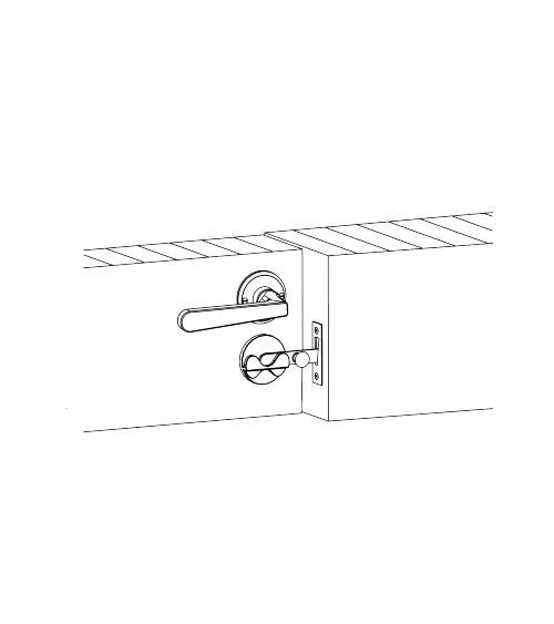 copy of Targette de porte WC Rétro Crochet -  poignée design