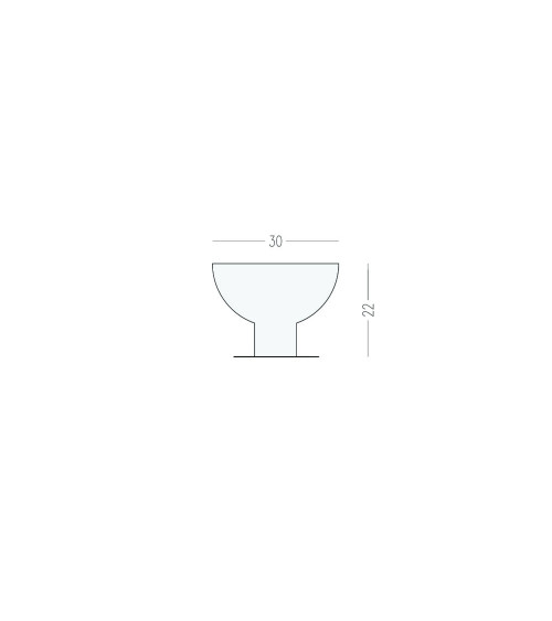 Bouton de meuble noire LUNA M poignée design