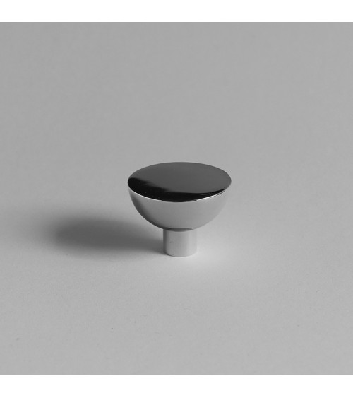 Bouton de meuble chrome poli LUNA M poignée design