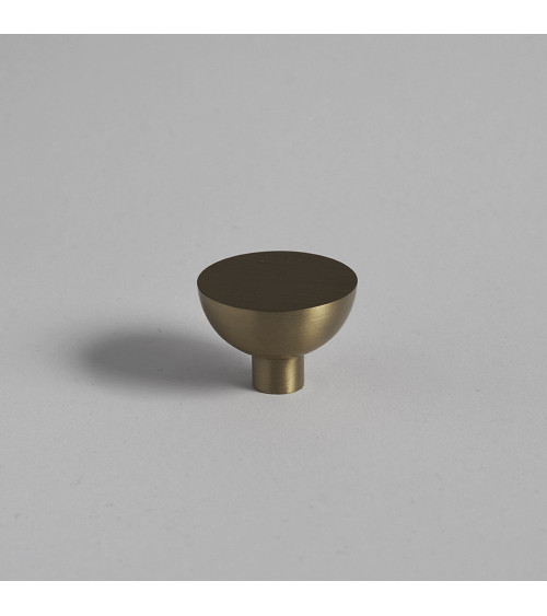 Bouton de meuble or mat LUNA M poignée design