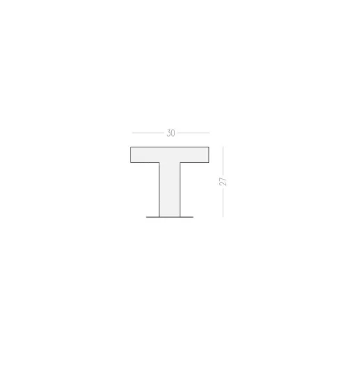 Bouton de meuble en laiton NENA M poignée design
