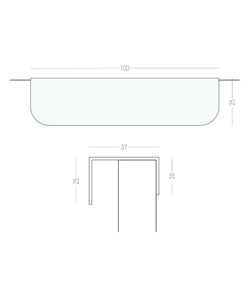 Poignée de meuble noire EDIT poignée design