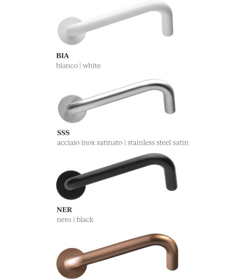 Poignées de Porte PMR en Inox, model NoHand avec Finition Cuivrée - Made in Italy -  poignée design