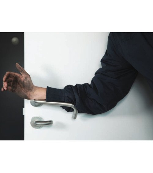 Poignées de Porte Blanches pour PMR model NoHand -  poignée design