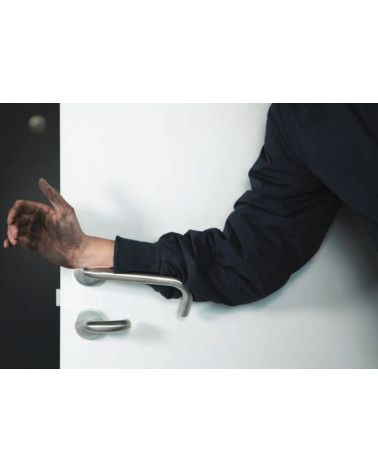 Poignées de Porte PMR en Inox, model NoHand avec Finition Cuivrée - Made in Italy -  poignée design