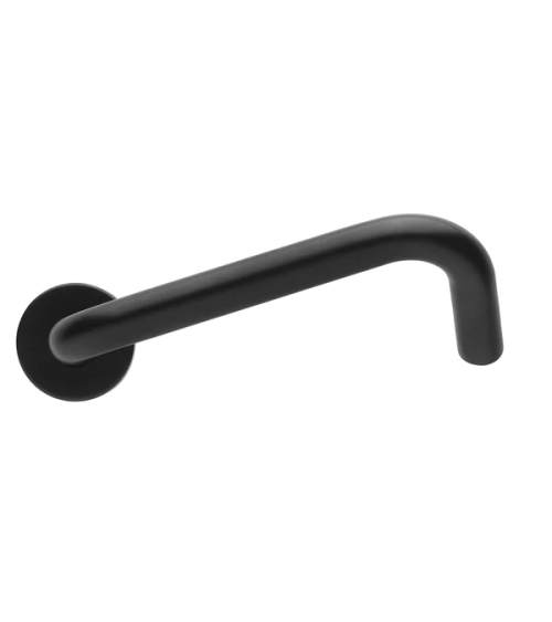 Poignées de Porte PMR Haut de Gamme en Inox Italien de couleur Noir - model NoHand -  poignée design