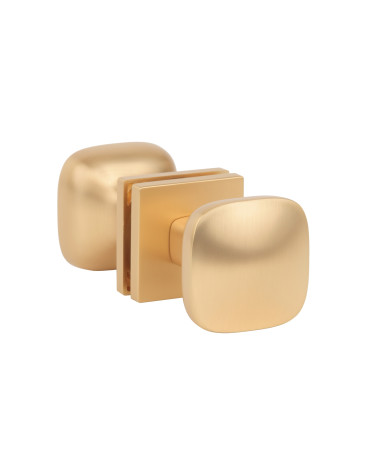 Bouton de porte Blanc KIAMA carré -  poignée design