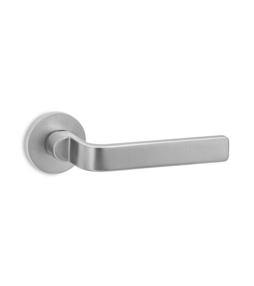 Poignée de porte chrome satiné Ento Zai poignée design