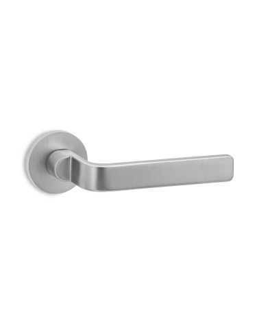 Poignée de porte chrome satiné Ento Zai poignée design