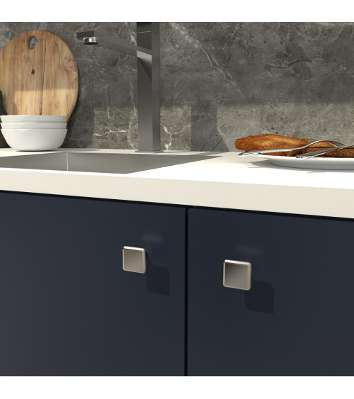 Bouton de meuble chrome poli NOX poignée design