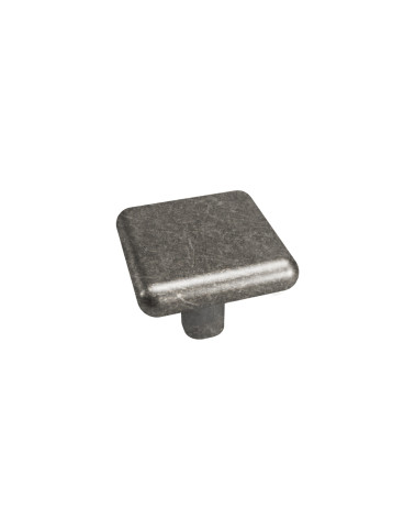 Bouton de meuble vieil argent NOX poignée design