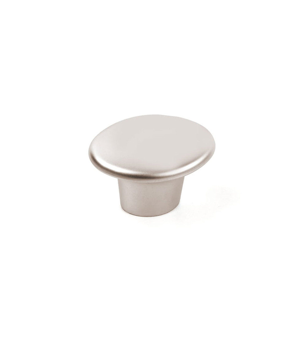 Bouton de meuble nickel satiné MILAN poignée design