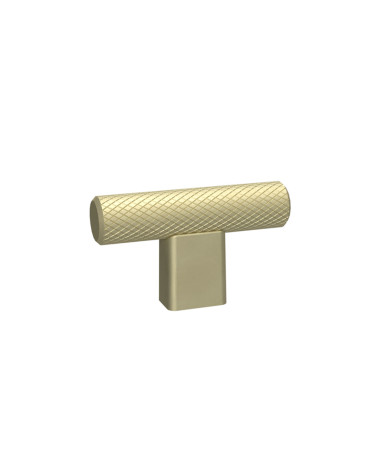 Bouton de meuble or mat MONDO en T poignée design