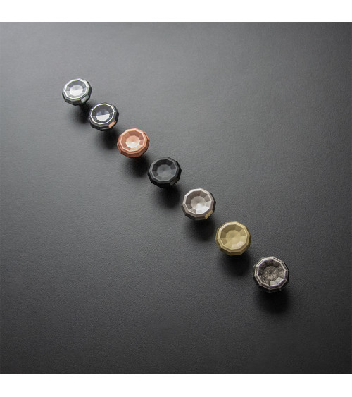 Bouton de meuble chrome poli CAMPANA poignée design
