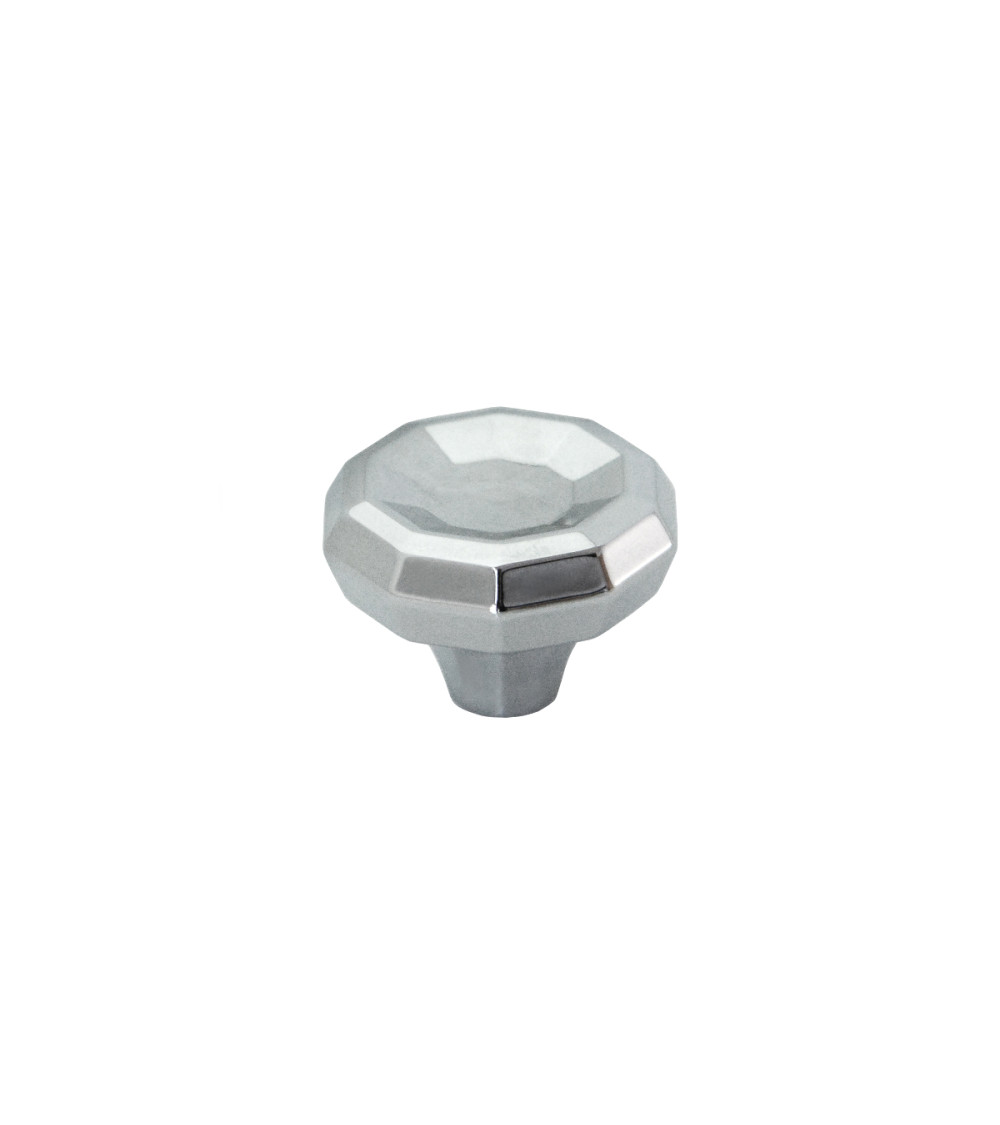 Bouton de meuble chrome poli CAMPANA poignée design