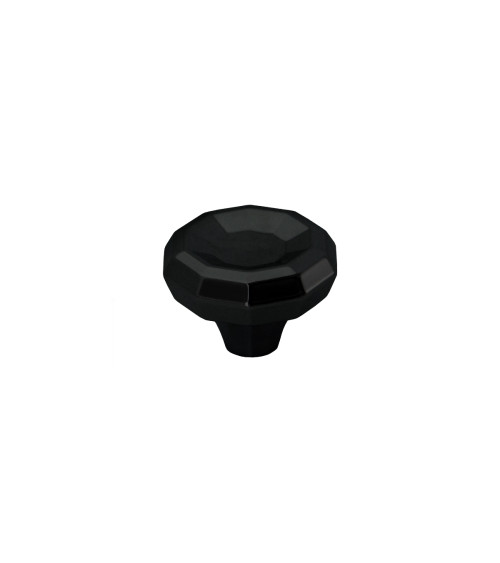 Bouton de meuble noir brillant CAMPANA poignée design