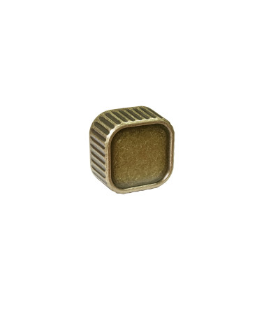 Bouton de meuble patine sur laiton WEGA poignée design