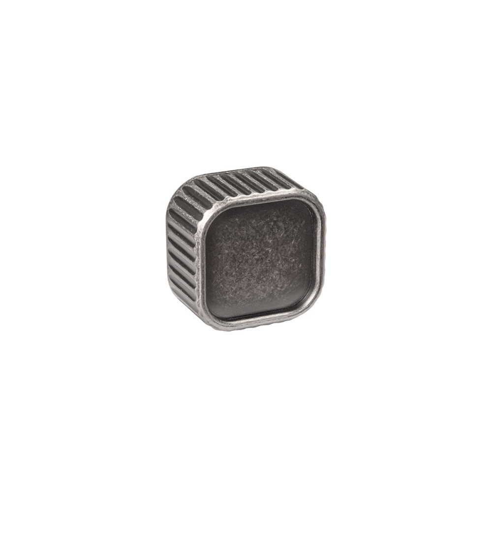 Bouton de meuble vieil argent WEGA poignée design