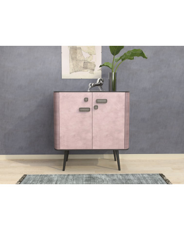 Bouton de meuble WEGA poignée design fixé sur un meuble