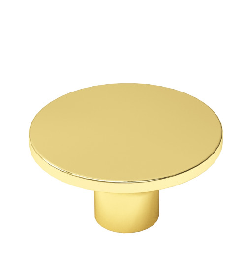 Bouton de meuble or poli ASTRO poignée design