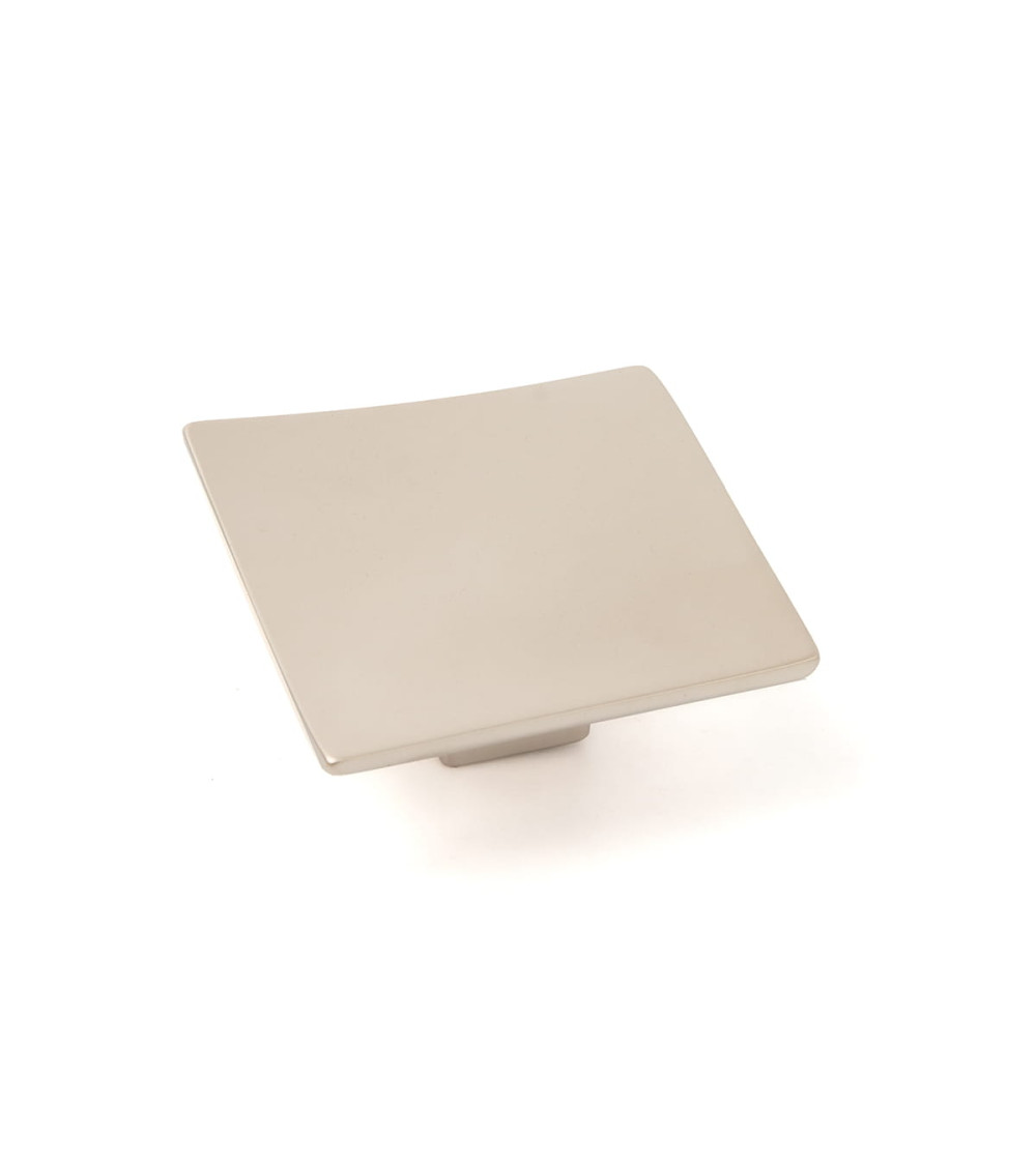 Bouton de meuble nickel satiné BLUES poignée design