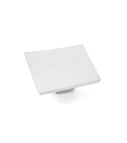 Bouton de meuble chrome satiné BLUES poignée design