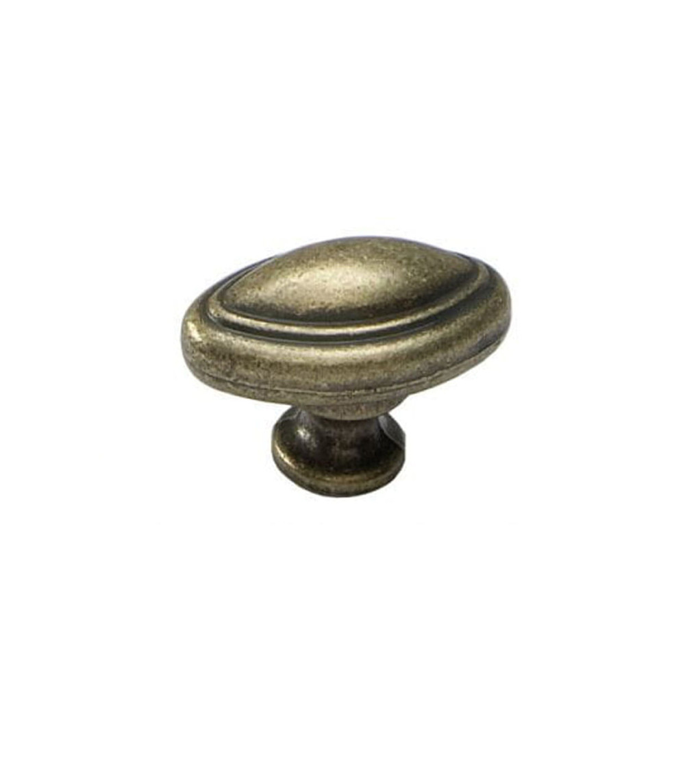 Bouton de meuble patine sur laiton DEMETER poignée design