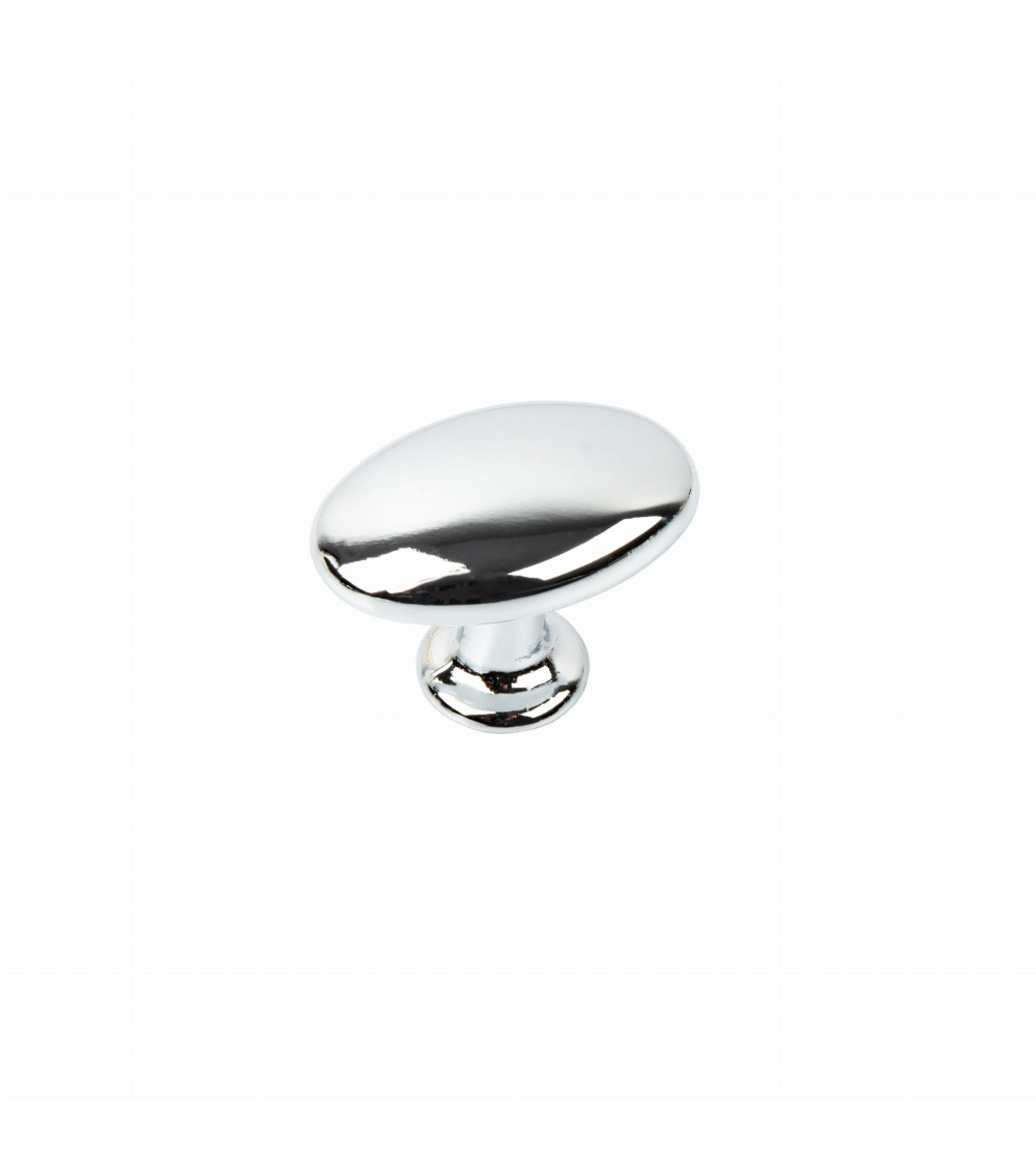 Bouton de meuble chrome poli NAPOLI poignée design