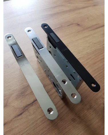Serrure magnétique design entraxe 90 à clé barillet -  poignée design