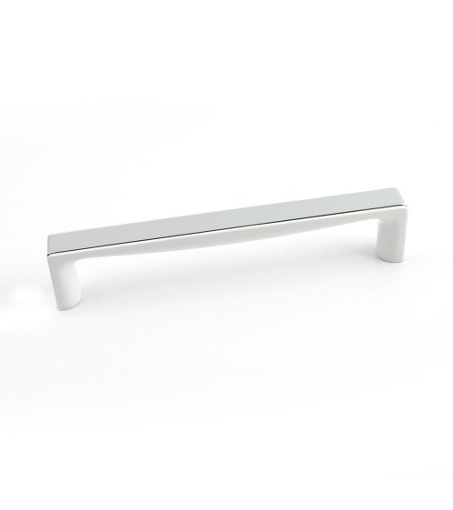 Poignée de meuble chrome brillant/blanc brillant TWIX poignée design