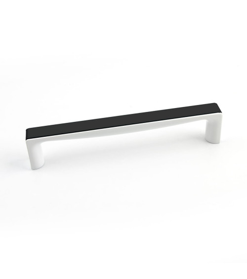 Poignée de meuble noir brillant/blanc brillant TWIX poignée design