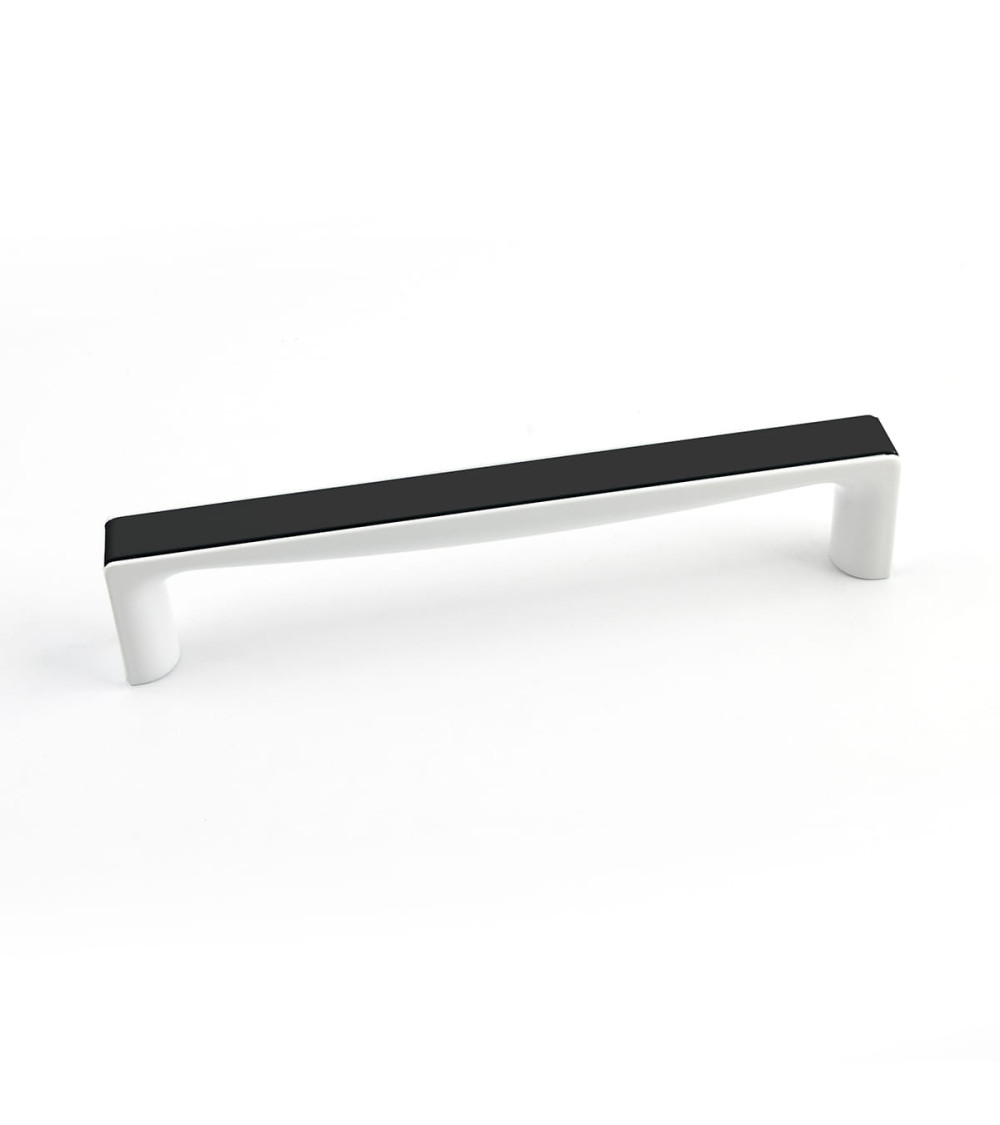 Poignée de meuble noir brillant/blanc brillant TWIX poignée design
