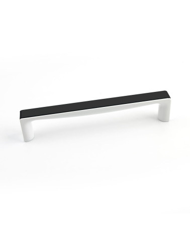 Poignée de meuble noir brillant/blanc brillant TWIX poignée design