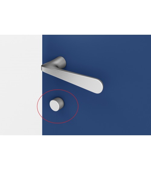 Rosace de porte VERUM pour WC (modèle Punto) -  poignée design