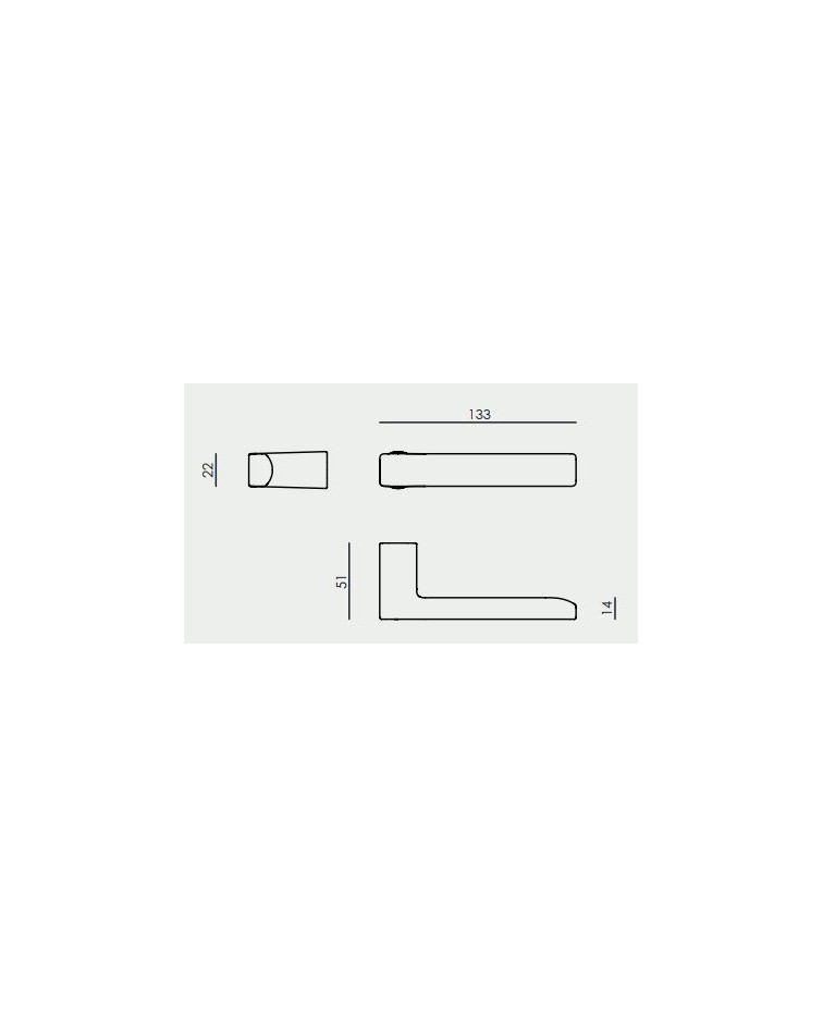 Poignée de porte VERUM Baar, minimalisme extrême -  poignée design
