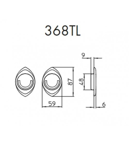 Poignée pour porte coulissante chic MANDELLI 368TL poignée design