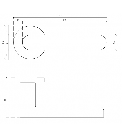 Poignée de porte Moderne ALORA poignée design