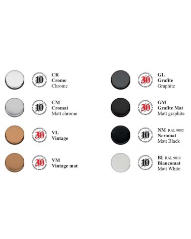 Poignée pour porte coulissante sobre COLOMBO DESIGN quincaillerie design avec palette de couleur
