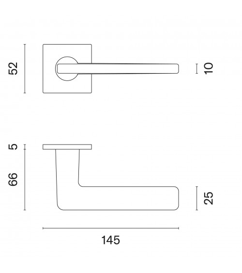 Poignée de porte Contemporain SETIA  quincaillerie design