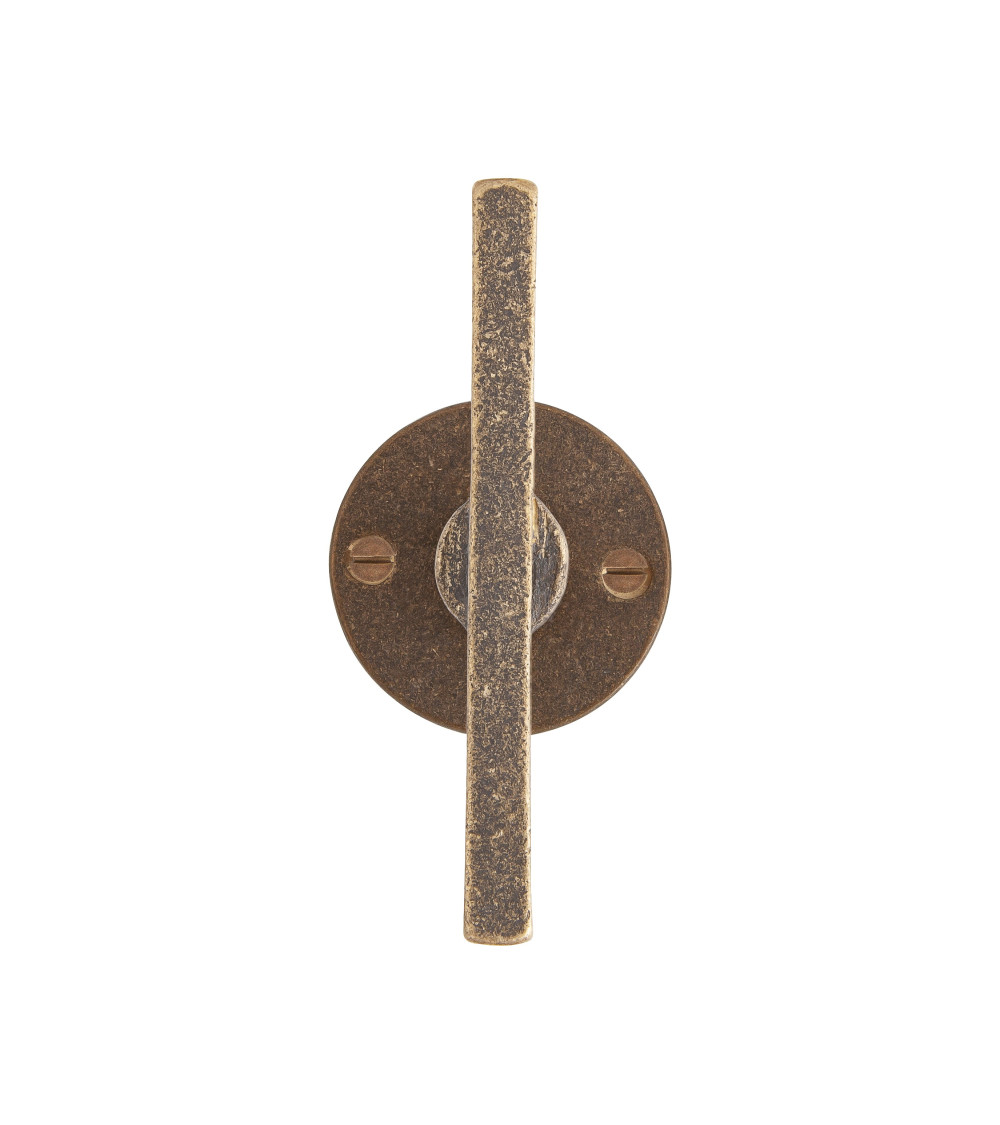 poignée de porte verticale en finition bronze