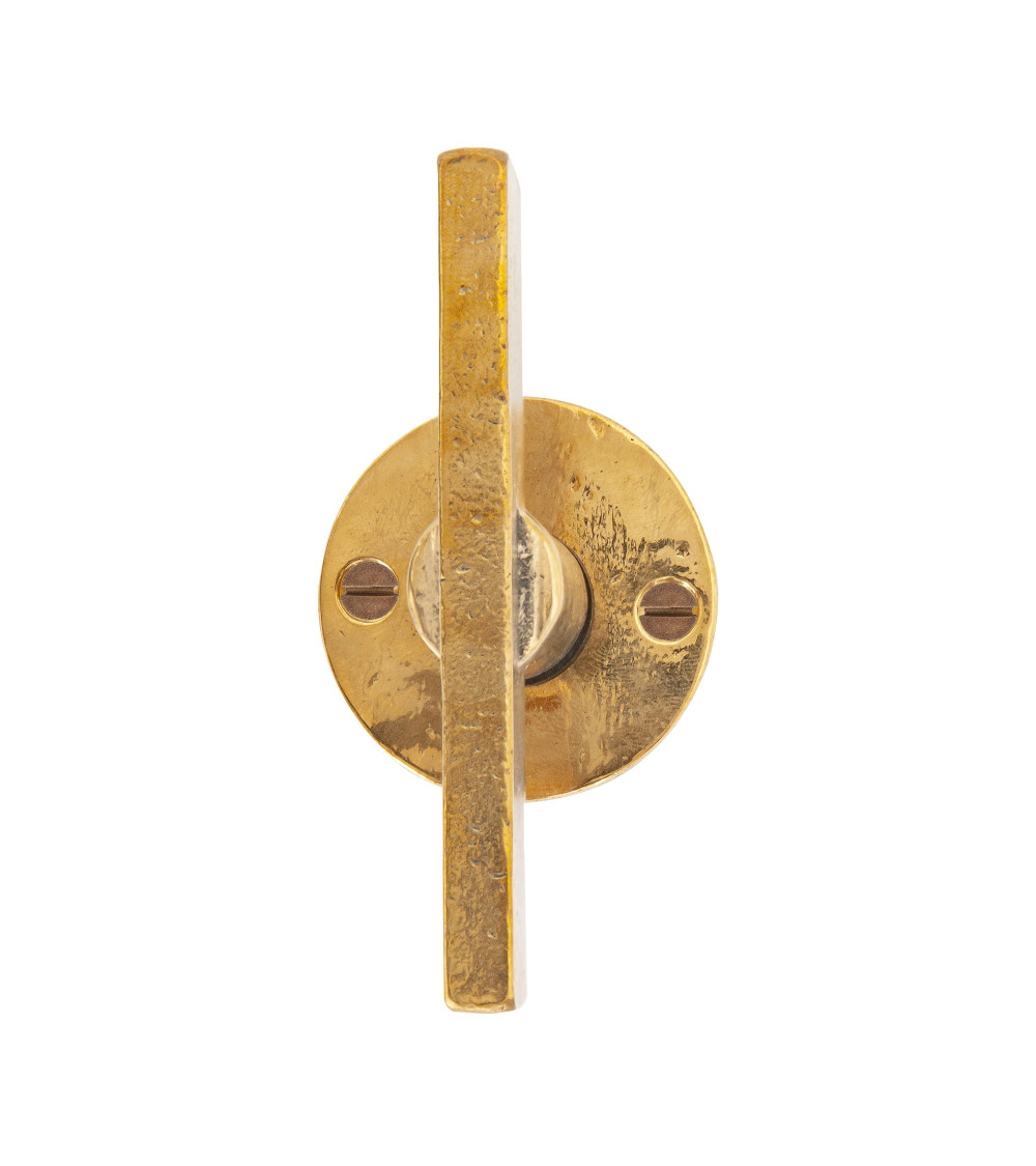 poignée de porte verticale en bronze brut
