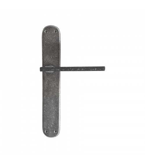 Poignée de porte contemporain sur plaque en bronze P2017 -  poignée design